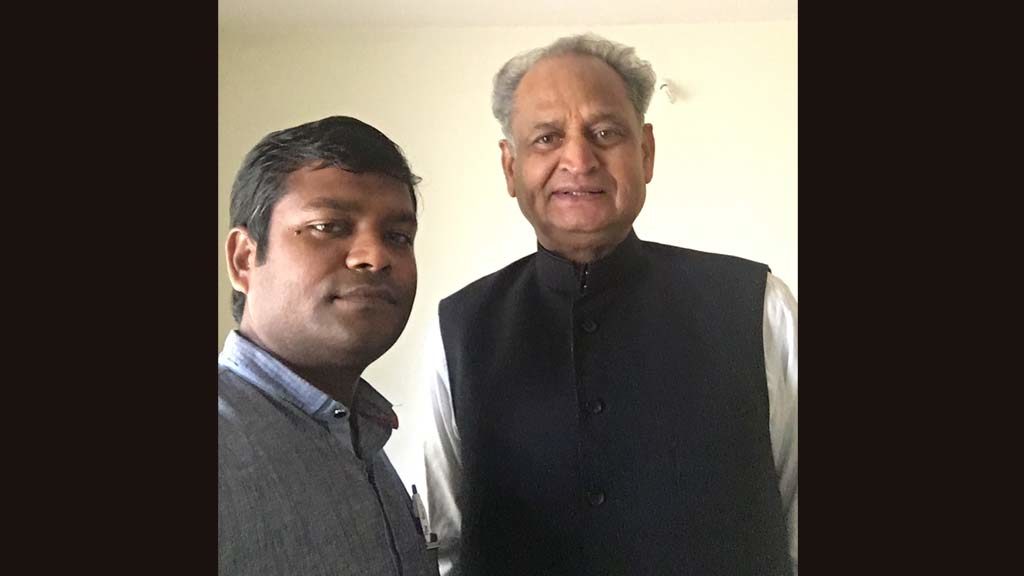 With Ashok Gahlot (CM – Rajasthan)