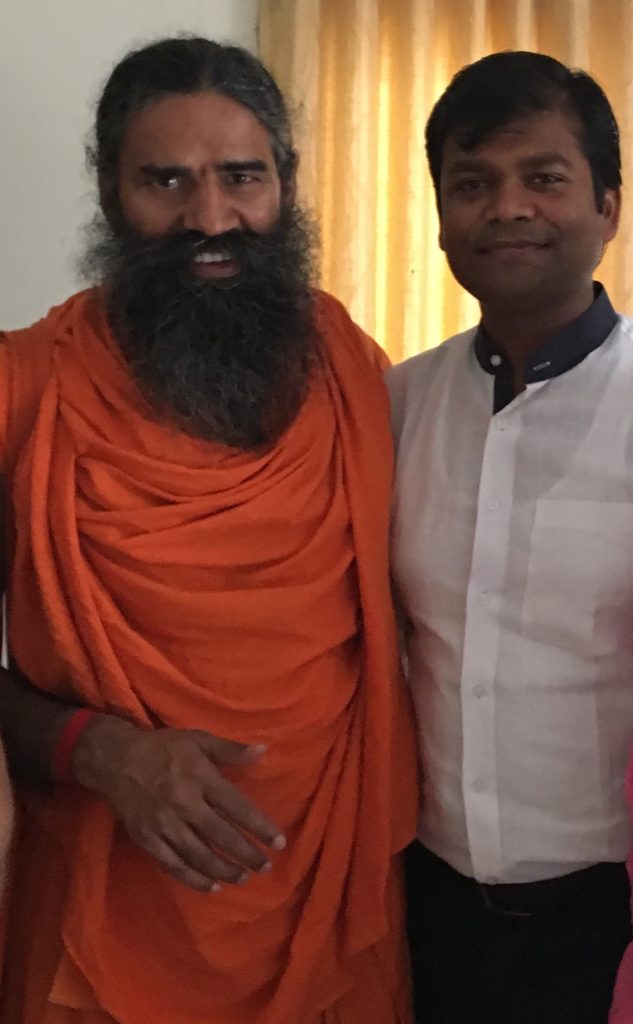 With Baba Ramdev