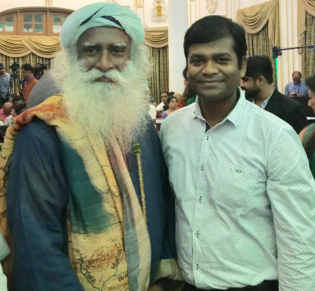 With Jaggi Vasudev